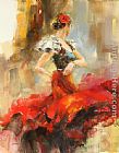 Anna Razumovskaya Rhapsody of Red 2 painting